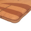 48 X 38 / 52 cm TEAK = SKIPPER - Havehynde = Brun med brune abstrakt motiver, VELOUR POLYESTER (Dess. 603)
