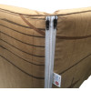 60 x 125 / 75 cm Solvogn - Havehynde = Brun med brune abstrakt motiver, VELOUR POLYESTER (Dess. 603)