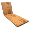 60 x 125 / 75 cm Solvogn - Havehynde = Brun med brune abstrakt motiver, VELOUR POLYESTER (Dess. 603)