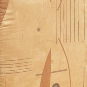 Dess. 603 Brun med brune abstrakt motiver, VELOUR POLYESTER