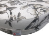 110 x 57 + 135 x 48 cm Sabrina Sæde 2 pers. Sofa - Havehynde = Hvidlig bund med Grå blomsterranker, BOMULD+POLYESTER (Dess. 627)