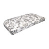 110 x 57 + 135 x 48 cm Sabrina Sæde 2 pers. Sofa - Havehynde = Hvidlig bund med Grå blomsterranker, BOMULD+POLYESTER (Dess. 627)