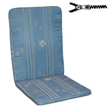 48 x 44 / 64 cm ALU Effel - Havehynde = Blå / Beige,  JACQUARD - vævet, BOMULD+POLYESTER (Dess. 651)