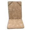 48 x 44 / 64 cm ALU Effel - Havehynde = Beige / Beige Blomster og blad motiver, Jacquard-vævet BOMULD+POLYESTER (Dess. 652)