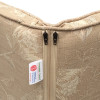 48 x 44 / 64 cm ALU Effel - Havehynde = Beige / Beige Blomster og blad motiver, Jacquard-vævet BOMULD+POLYESTER (Dess. 652)