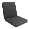 53 x 48 / 50 cm Lav rygget B.K.S. - Havehynde = Sort med Hvide firkantet nist, BOMULD+POLYESTER (Dess. 673)