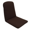 48 x 44 / 50 cm Teak + Resin - Havehynde = Brun-Kaffe Ensfarvet, DRALON (Dess. 701) 2 stk