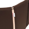 48 x 44 / 50 cm Teak + Resin - Havehynde = Brun-Kaffe Ensfarvet, DRALON (Dess. 701) 2 stk