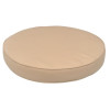 42cm Ø Rund sæde hynde = Beige Ensfarvet - DRALON (Dess. 702)