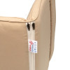 48 x 44 / 50 cm Teak + Resin - Havehynde = Beige Ensfarvet, DRALON (Dess. 702) 4 stk
