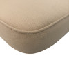 50 x 48 / 52 cm Lav rygget hynde - Havehynde = Beige Ensfarvet, DRALON (Dess. 702)