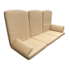 170 X 55 / 75 cm Hængesofa højryg hynde sæt - Havehynder = Beige, Ensfarvet, DRALON (Dess. 702)