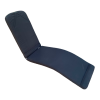 45 x 115 / 78 cm Deckstol - Havehynde = Sort Ensfarvet, DRALON (Dess. 709)