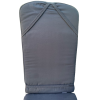 45 x 115 / 78 cm Deckstol - Havehynde = Sort Ensfarvet, DRALON (Dess. 709)
