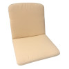 50 x 44 / 48 cm Lille ryg hynde - Havehynde = Beige Ensfarvet, DRALON (Dess. 714)