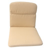 50 x 44 / 48 cm Lille ryg hynde - Havehynde = Beige Ensfarvet, DRALON (Dess. 714)