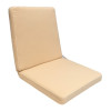 60 x 50 / 55 cm Eks. Bred Lav træstol - Havehynde = Beige Ensfarve, DRALON (Dess. 714)