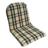 45 x 40 / 45 cm Mellem ryg - Havehynde = Grøn og Beige Ternet, DRALON (Dess. 746) 2 Stk
