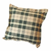 Pude 40x40cm = Grøn og Beige Ternet, DRALON (Dess. 746)
