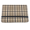 53 x 43 + 48 / 85 cm Relax Homa + KWA med Lomme - Havehynde = Beige og Grå Ternet, DRALON (Dess. 748)