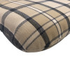 53 x 43 + 48 / 85 cm Relax Homa + KWA med Lomme - Havehynde = Beige og Grå Ternet, DRALON (Dess. 748)