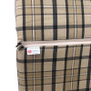 53 x 43 + 48 / 85 cm Relax Homa + KWA med Lomme - Havehynde = Beige og Grå Ternet, DRALON (Dess. 748)