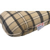 50 x 25 cm Arm pude - Havehynde = Beige og Grå Ternet, DRALON (Dess. 748)