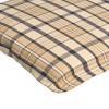 45 x 42 cm Sæde Klapstol - Havehynde = Beige og Grå Ternet, DRALON (Dess. 748) 4 stk