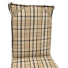 48 x 44 / 64 cm ALU Effel - Havehynde = Beige og Grå Ternet, DRALON (Dess. 748)