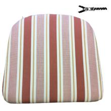 45 x 43 cm Sæde - Havehynde = Tegl + Beige Strib, DRALON (Dess. 752)