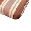 50 x 25 cm Arm pude - Havehynde = Tegl + Beige Strib, DRALON (Dess. 752)