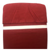 53 x 43 + 48 / 85 cm Relax Homa + KWA med Lomme - Havehynde = Rød med Hvid nist, DRALON (Dess. 763)
