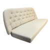 165 x 57 + 190 x 48 cm Sabrina Sæde 3 pers. Sofa - Havehynde = Sand Ensfarvet, DRALON (Dess. 796)