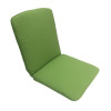 48 x 44 / 50 cm Teak + Resin - Havehynde = Lime Grøn Ensfarvet, DRALON (Dess. 804) 2 Stk