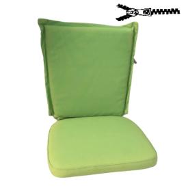 52x 50/10 cm Ryg + 47x46 cm Sæde, Hynde sæt = Lime Grøn Ensfarvet, BOMULD (Dess. 804)