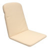 48 X 38 / 52 cm TEAK = SKIPPER - Havehynde = Beige Ensfarvet struktur, DRALON (Dess. 813) 3 Stk