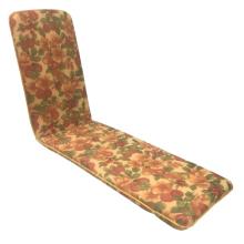 45 x 115 / 78 cm Deckstol - Havehynde = Frugter på beige bund, BOMULD (Dess. 831)