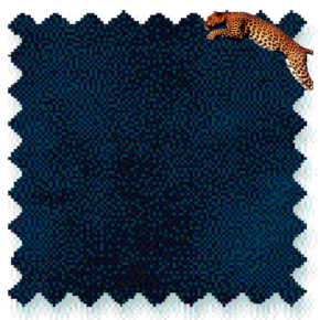 Dess. 9578 Mørkeblå Ensfarvet, NYLON "JAGUAR"