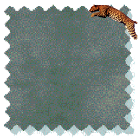 Dess. 9670 GråGrøn Ensfarvet, NYLON "JAGUAR"