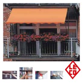 Altan-markise fra LECO, 2,00 x 1,50 m. Ensfarvet Orange polyester