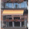 Altan-markise fra LECO, 2,00 x 1,50 m. Stribet Orange/Brun polyester
