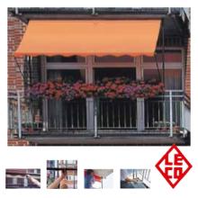 Altan-markise fra LECO, 2,50 x 1,50 m. Ensfarvet Orange polyester