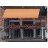 Altan-markise fra LECO, 2,50 x 1,50 m. Ensfarvet Orange polyester
