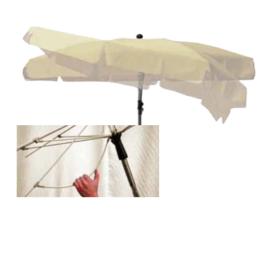 2,5 m Ø, Rund "Store Storm" - Natur, Alu-stel & Glasfiber, POLYESTER, Parasol