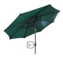 3 m Ø "Cambre" - Grøn, Alu-stel i Antrasit, håndsving, POLYESTER Parasol