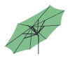 3 m Como - ALU-stel med tilt - Dild Grøn, med håndsving, Polyester, Parasol