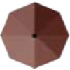 2 m Ø "Cambre" - Bordeaux, Alu-stel i Antrasit, håndsving, POLYESTER Parasol