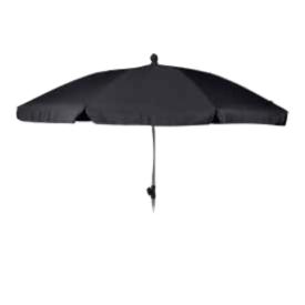 2 m Ø med tilt - Sort, Parasol