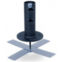 Parasol-beslag - Til montering under  store Fliser - Rundt-rør 19 til 48 mm