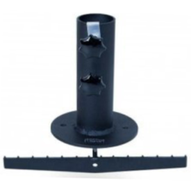 Parasol-beslag - Til montering under  store Fliser - Rundt-rør 19 til 48 mm